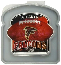 NFL Atlanta Falcons Reusable Plastic Sandwich Box Lunch 5" Holographic Snack