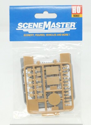 Walthers Scenemaster 949-4191, Two Tables & Twelve Chairs Kit, HO Scale