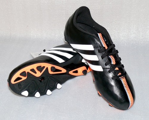 adidas B40159 11 Nova FG J Leder Fußball schuhe Soccer 38 2/3 UK5,5 Schwarz Weiß - Bild 2 von 12