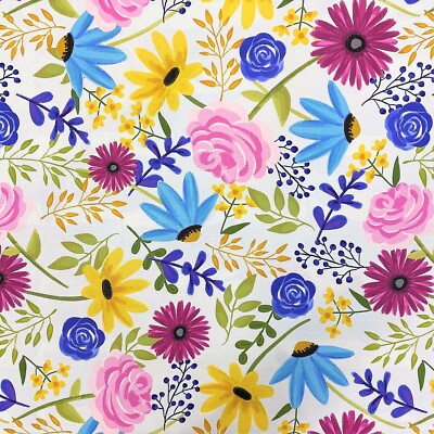 Wachstuch Tischdecke M19628 Trendline geprägt Blumen Sommer Frühling bunt