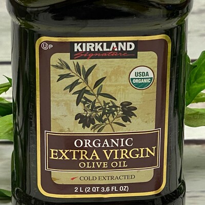ORGANIC Extra Virgin Olive Oil Cold Extracted 2L (2 QT 3.6 fl oz) Italy EVOO