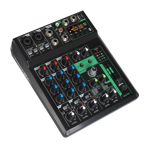 8 Channel Professional Audio Mixer Sound Board DJ Mixing Console Amplifier Live - Picture 10 of 10