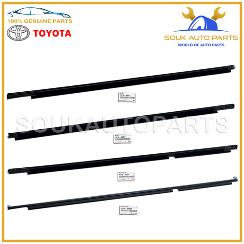 TOYOTA MOULDING SET, FR REAR DOOR BELT For Land Cruiser 100 Lexus LX470 98-07 - 第 1/2 張圖片