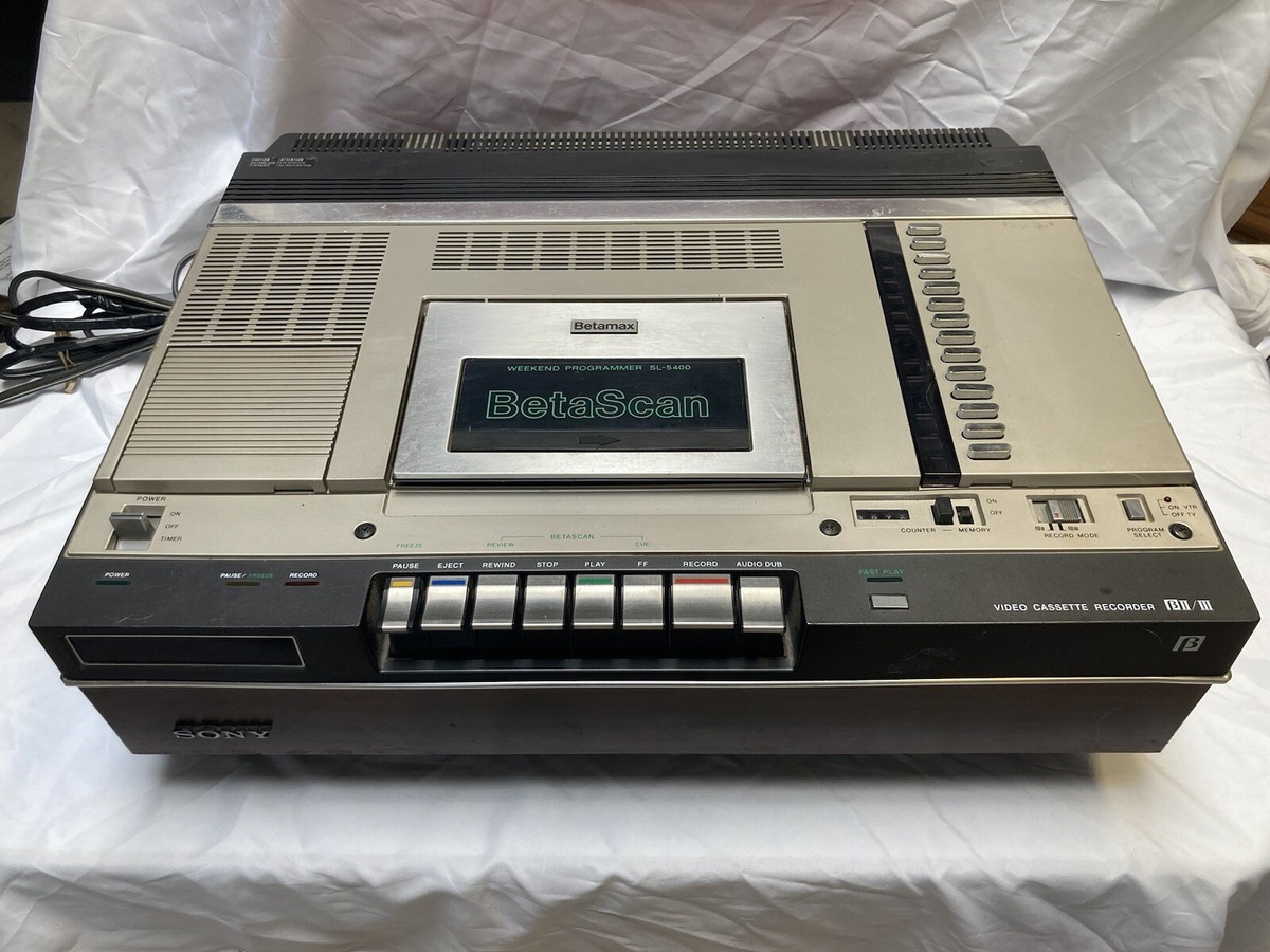 Sony Betamax Weekend Programmer SL-5400 Vintage VCR Beta scan For