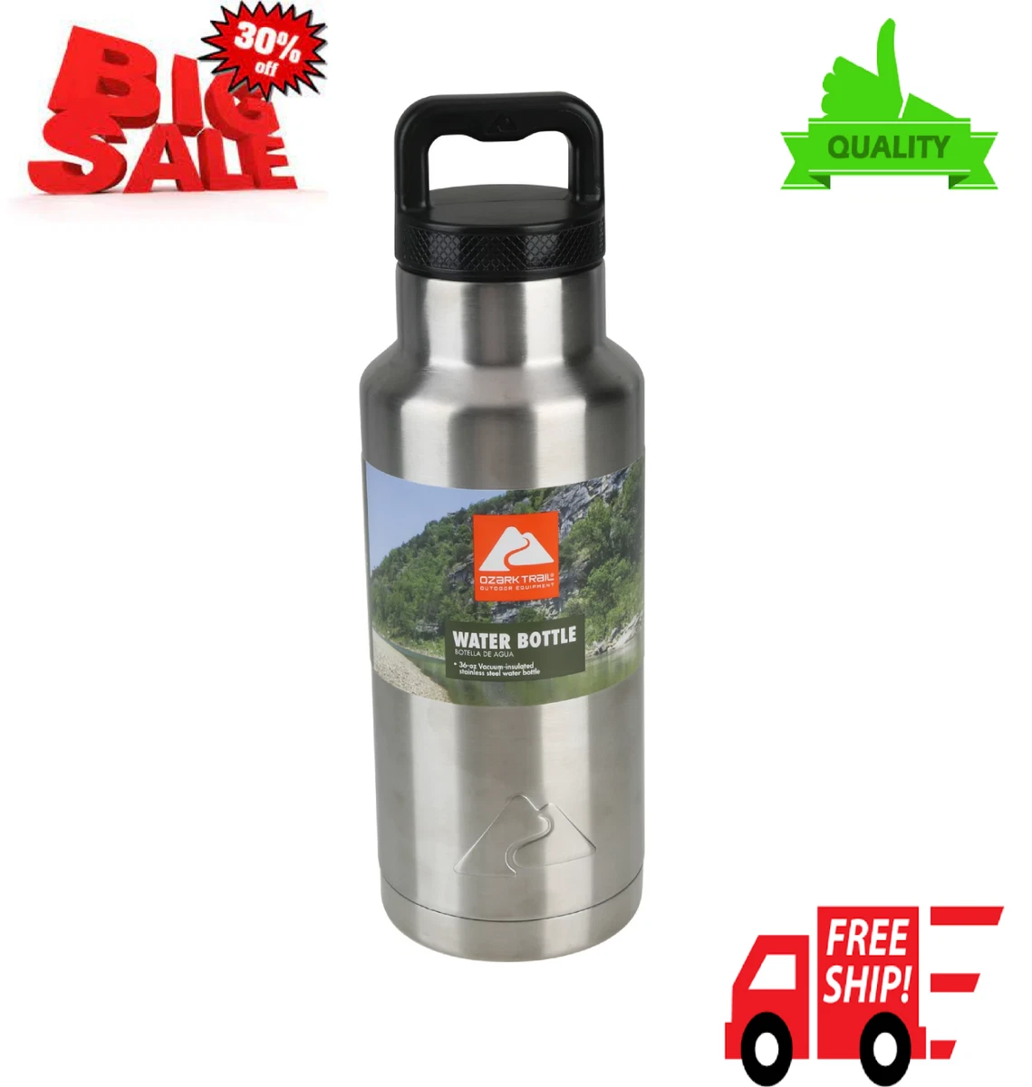 Vacuum sealed stainless deals steel water bottles