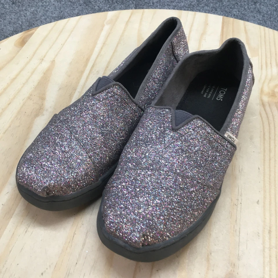 Mocasín sin cordones Toms Shoes Youth 5 multicolor brillante punta redonda informal cómodo Foto 3 de 4
