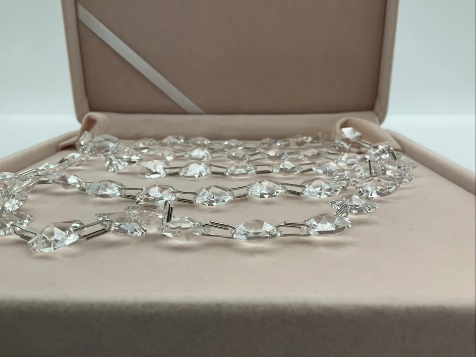 Cadena Swarovski Strass Cristal 8116 14mm 51 Octágono Metro Plata Serpiente 9021MS Foto 2 de 4