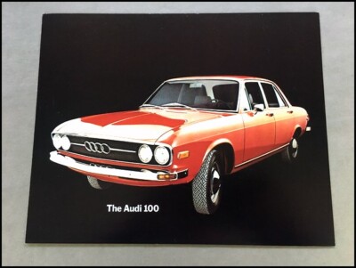 1972 Audi 100 Vintage 1-page Car Sales Brochure Specification Card