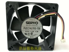 SERVO PUDC24U7RS-709 DC24V 0.18A 4.3W 8025 Double Ball Bearing Inverter Fan
