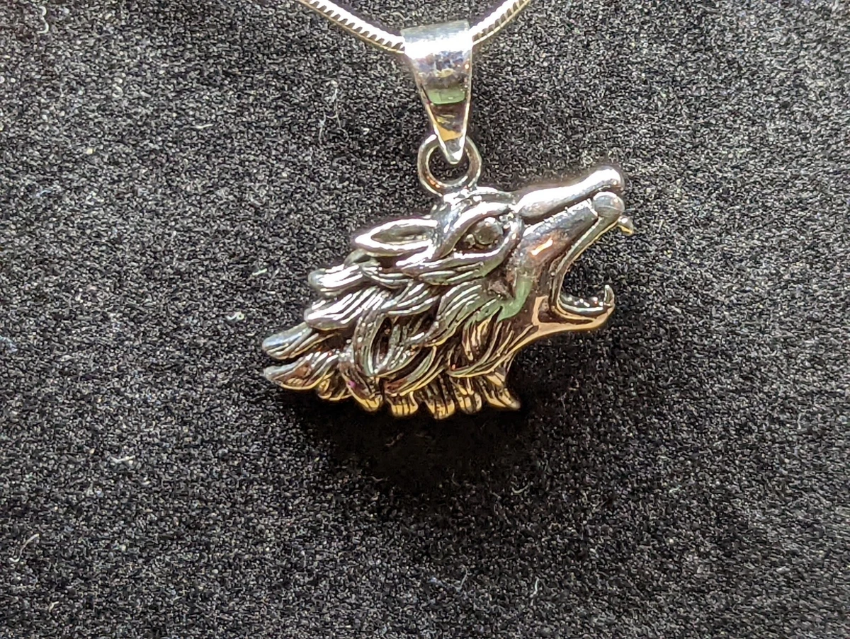 Wolf necklace ebay sale