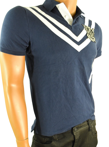 Polo Ralph Lauren Herren Rugby Poloshirt XXL Navy Blau Custom Slim Fit - Bild 4 von 4