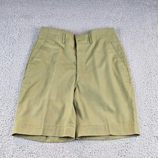 Vintage Boy Scouts Of America Shorts Youth 26 Official Uniform Green Bermuda