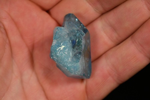 AQUA AURA Crystal 16g 3.1cm Healing, Quartz, Gold Fumes, Throat Chakra - Bild 12 von 12