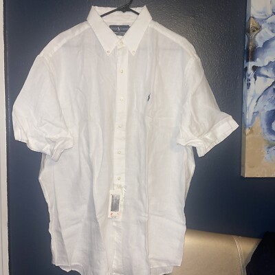 トップス POLO RALPH LAUREN USA_80-90s white XL Vintage 90s White Polo Ralph Lauren Long Sleeved Polo Shirt