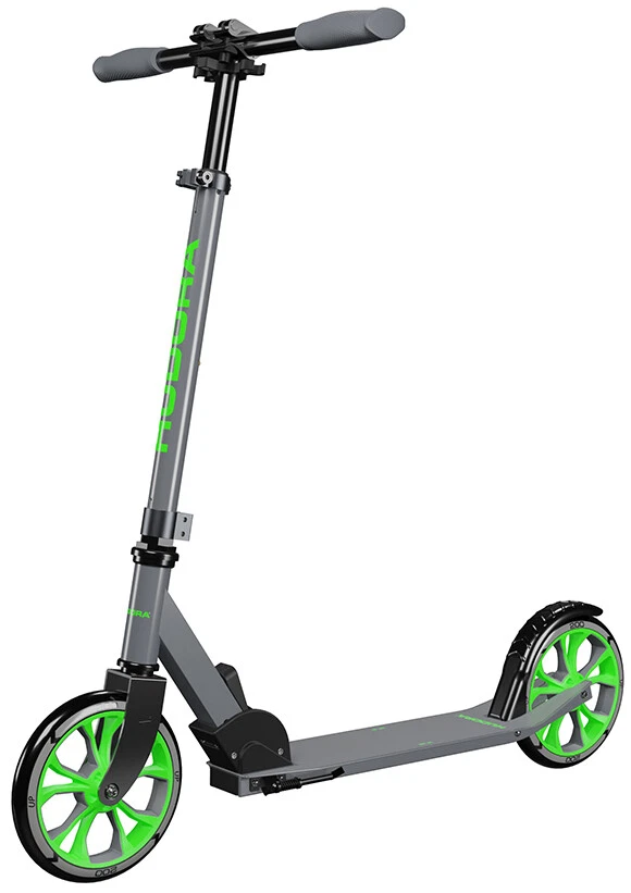 Hudora Scooter Up 200 grey/neongreen 14454 Roller grau neon grün