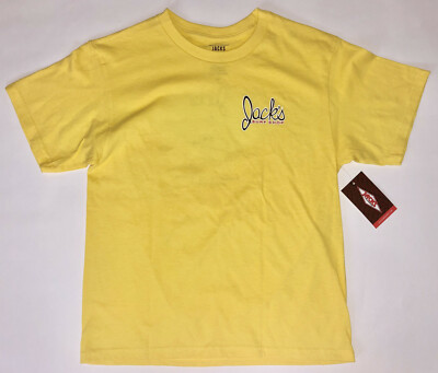 JACK'S SURFBOARDS Girl's Yellow Small T-Shirt Short Sleeve HB Little Dude New | eBay