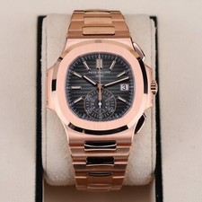 Patek Philippe Nautilus 5980-1R DISCONTINUED 40mm Rose Gold Black Dial Full Set 7
