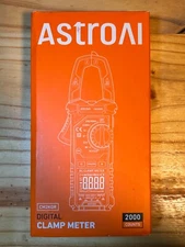 Astroai Digital Clamp Meter, 2000 Counts Amp Voltage Tester, AC Current, CM2KOR