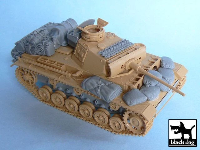BLACK DOG T48024 - Pz.KpFW.III Ausf. L ACCESSORIES SET (TAMIYA) - 1/48 RESIN KIT - Immagine 2 di 4