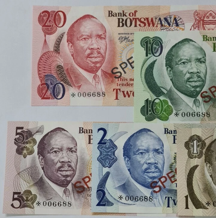 1976 BOTSWANA "SPECIMEN" Full Set GEM UNC *006688 - Image 3 of 4