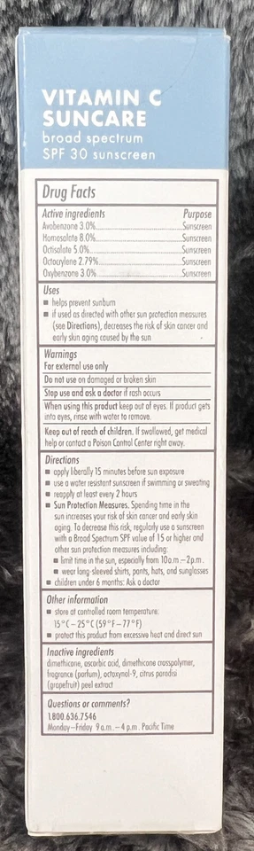 Protector solar Obagi Clinical Vitamina C amplio espectro FPS 30 1,7 piezas 48 g  Foto 3 de 4