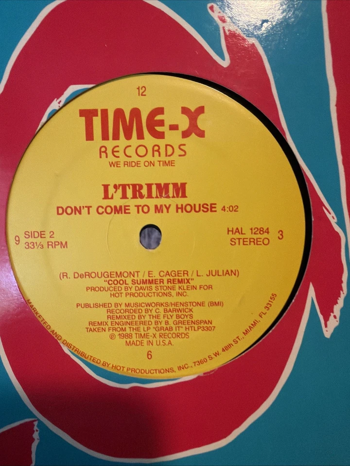 L’Trimm Cars With The Boom 12 Inch 33rpm Single B Side Don’t Come To My House !! - Image 3 of 4