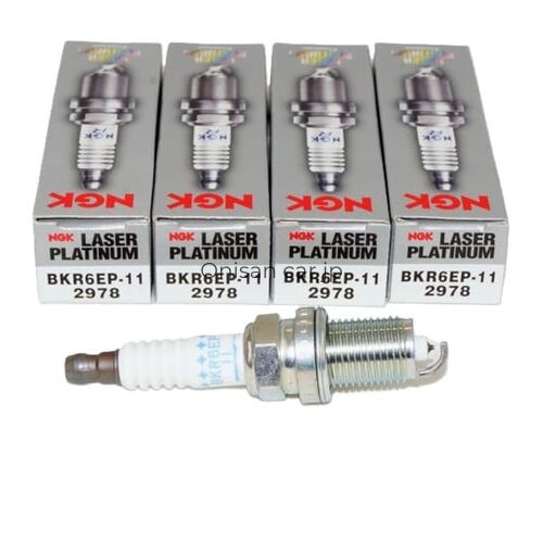 NGK 2978 Laser Platinum Premium Spark Plugs BKR6EP-11 - Pack of 4