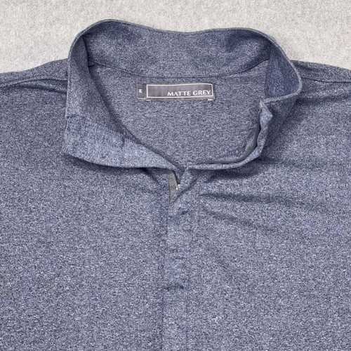 Mattgrau Herren Viertel Reißverschluss Pullover Sweatshirt Golf Outdoor Oberteil Schicht Größe M