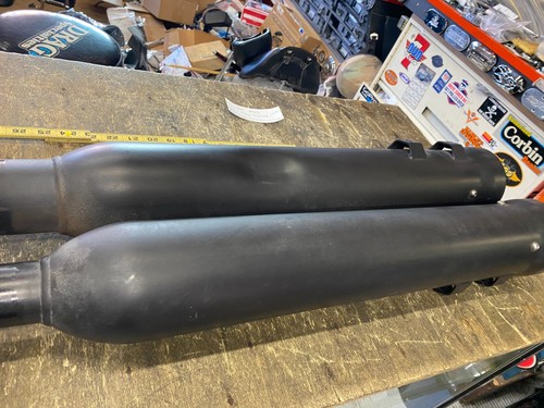 Silencieux Cobra Slip On Neighbor Haters noir Harley Touring FLH Glide M8 2017 ^ - Photo 7/14
