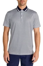 $110 Redvanly Men’s Norvins Neat Tic Tac Toe Print Performance Polo Sz Smalll