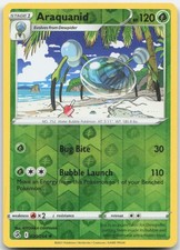 Araquanid 020/264 Rare Fusion Strike Pokemon Reverse Holo Moderately Played