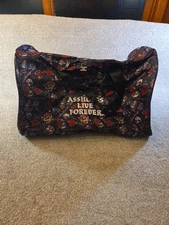 Assholes*s Live Forever Gym Bag  OG HARDY Duffle Black Zipper Emotional Baggage