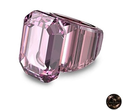 Swarovski Lucent Cocktail Ring Jewelry Collection Blue Crystal Pink Crystal EU