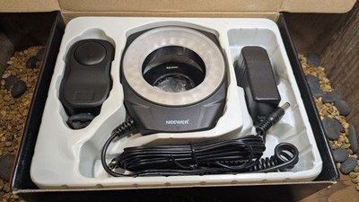 Neewer RING48 Macro LED Ring Light Kit DSLR Camera Flash Open Box Complete