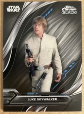 2024 TOPPS STAR WARS CHROME BLACK LUKE SKYWALKER 3 BASE CARD