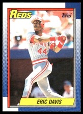 Eric Davis 1990 Topps #260 Cincinnati Reds MLB READ FREE SHIPPING AutographDen