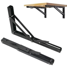 Folding Shelf Brackets 18 inch,Folding Brackets Heavy Duty Max.Load 410lb,DIY...
