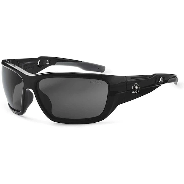 Ergodyne Baldr-Pz Baldr, Gafas de Seguridad, Antiarañazos, Lente Gris, Marco Negro, Foto 2 de 2