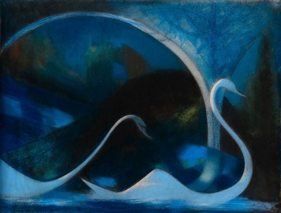 Joseph Stella: Swans (Night) 22x30 Archival Quality Fine Art Print