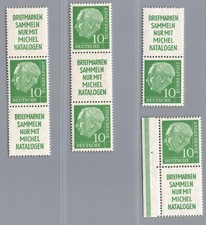 Bund Zusammendruck Michel-Nr. S 21 - S 24 postfrisch