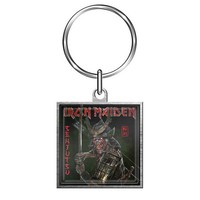 Iron Maiden SchlüSselring Keychain Senjutsu Band Logo Nue Offiziell Schwarz Size
