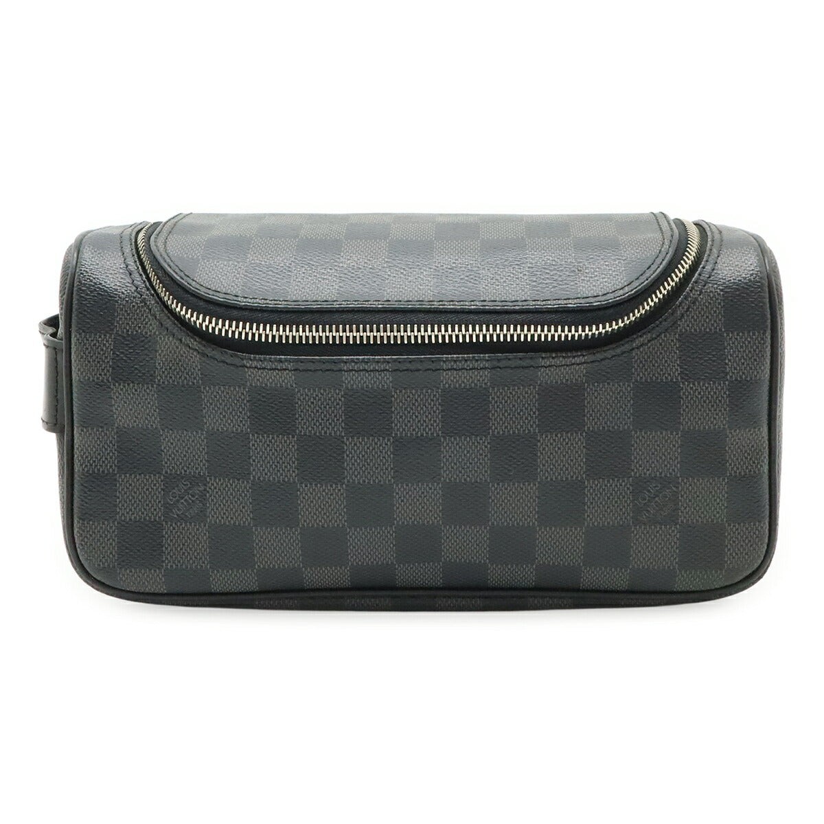 Louis Vuitton Toiletry Pouch Damier Graphite Travel Pouch Men Black One Size