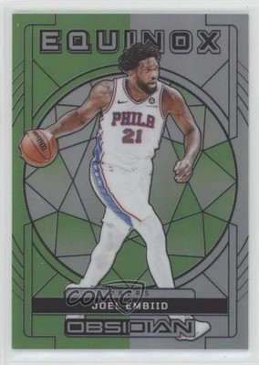 2023 Panini Obsidian Equinox Electric Etch Green Flood 2/25 Joel Embiid #38 19jf