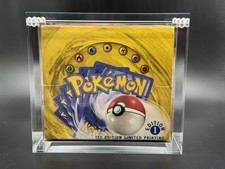 1st Edition Base Set Booster Box 1999 WOTC - EMPTY - Inc Acrylic - Pokemon TCG