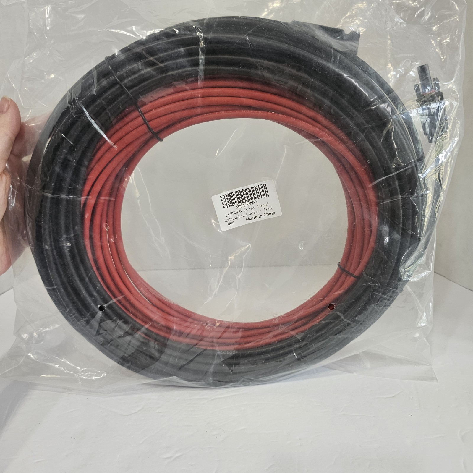 Elfculb 10 Feet  Solar Extension Cable with Female and Male Connector pair