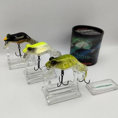 3 Lot Megabass TYPE-X rare JDM discontinued fishing lure HTF Near Mint & New JPN