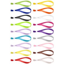 100 Pcs Disposable Cloth Wristbands for Event, Mixed Colors