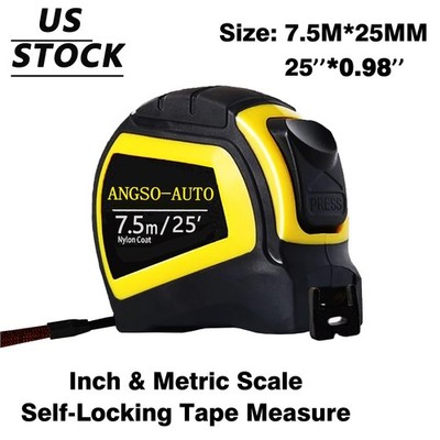 US STOCK ADAS Calibration Tool Self-Lock 25FT/7.5M Tape Measure 25mm Wide