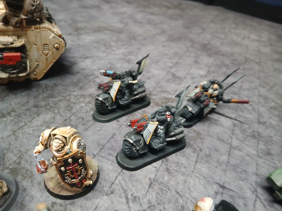 WARHAMMER 40K SPACE Marines Dark Angels Deathwing Terminators x5 avec