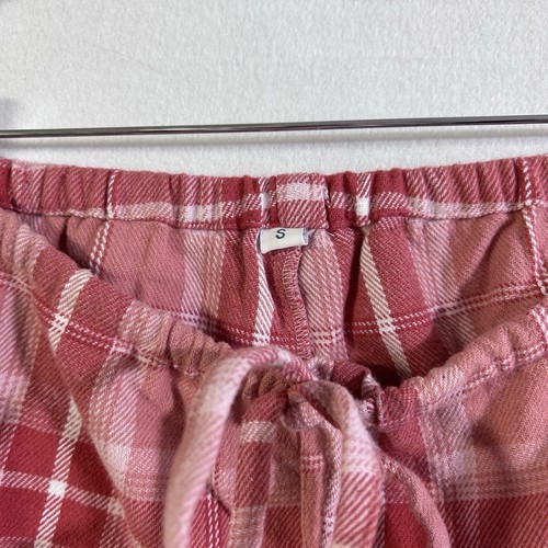 Set Pigiama Heidi Carey Rosa Plaid 100% Cotone 2 Pezzi Bordo Smerlato Bottoni Tg S - Foto 8 di 11